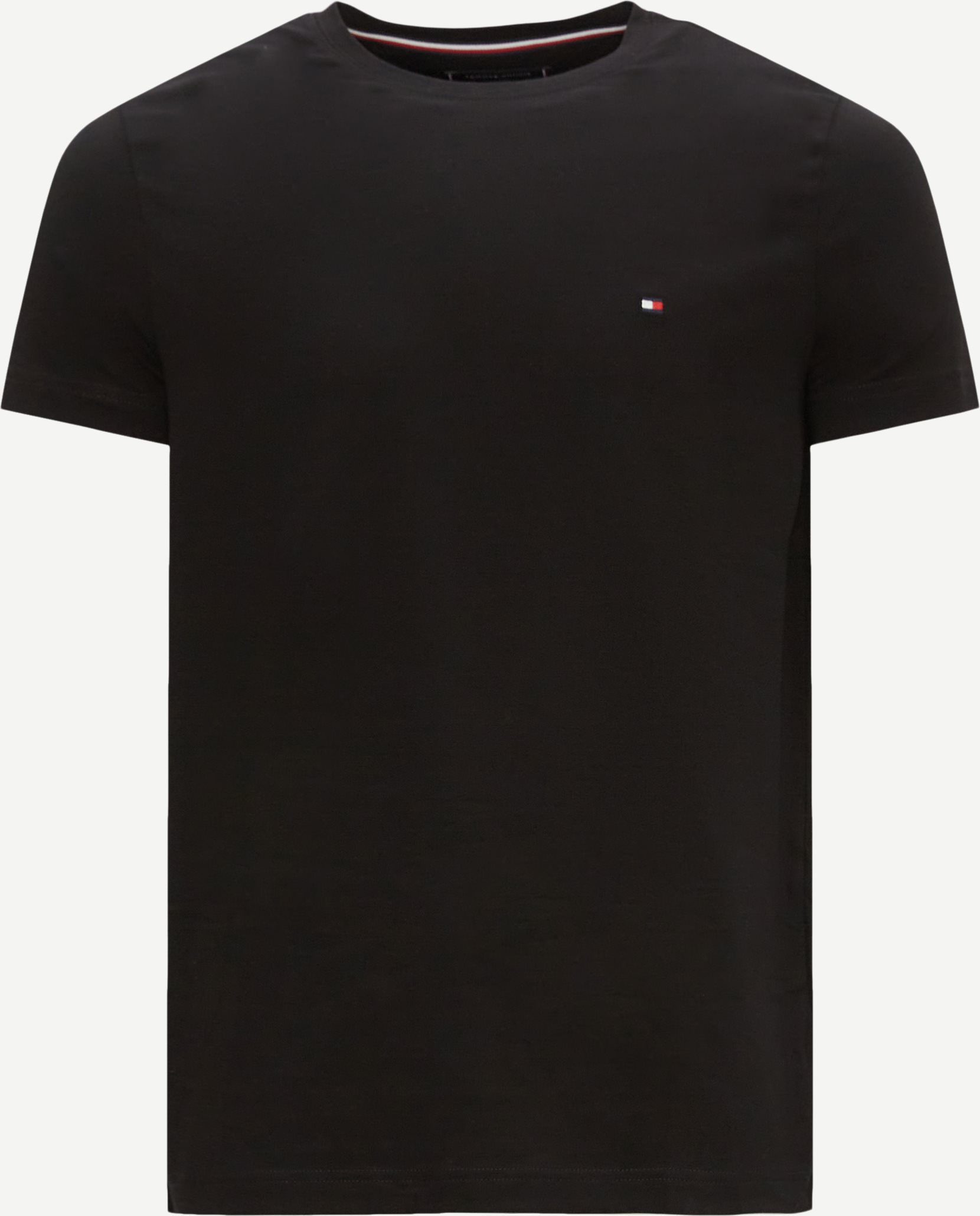 Tommy Hilfiger T-shirts 27539 CORE STRETCH SLIM C-NECK TEE Sort