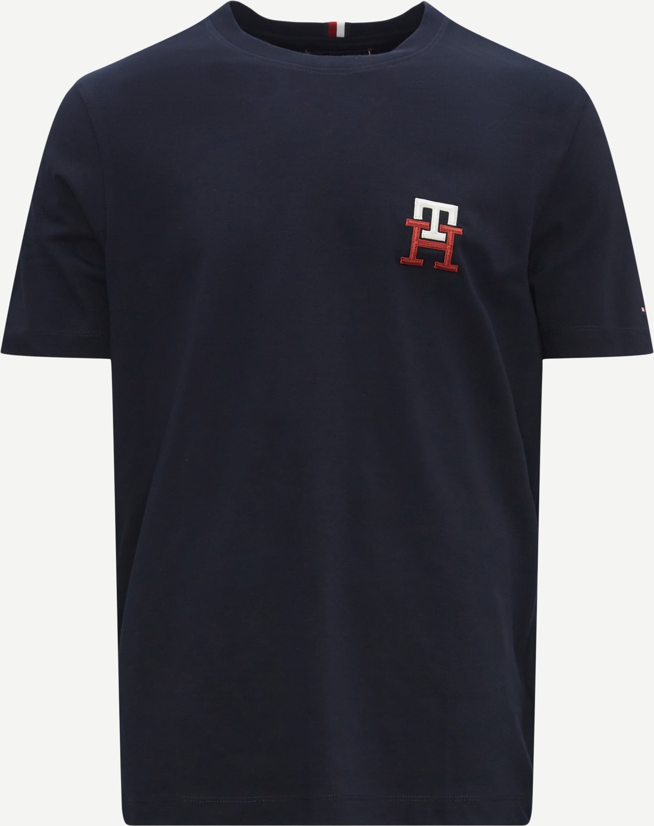 Tommy Hilfiger T-shirts 28256 ESSENTIAL MONOGRAM TEE Blå