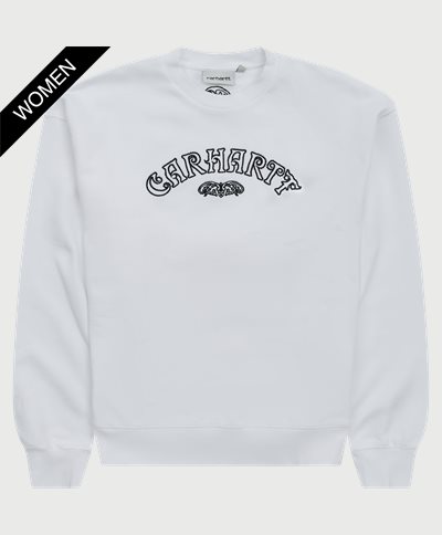 Carhartt WIP Women Sweatshirts W VERSE SCRIPT SWEAT I030635 Hvid