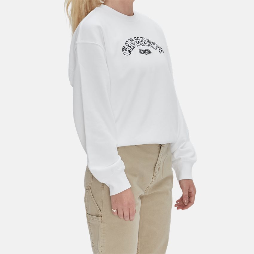 Carhartt WIP Women Sweatshirts W VERSE SCRIPT SWEAT I030635 WHITE