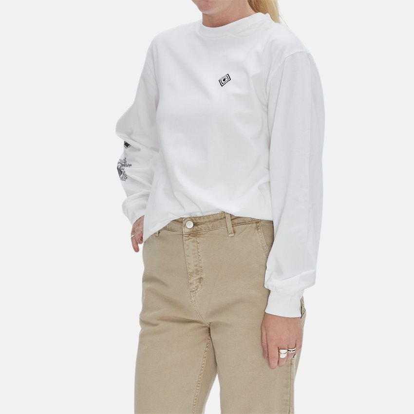 Carhartt WIP Women T-shirts W LS CULTIVATE T-SHIRT I030657 WHITE