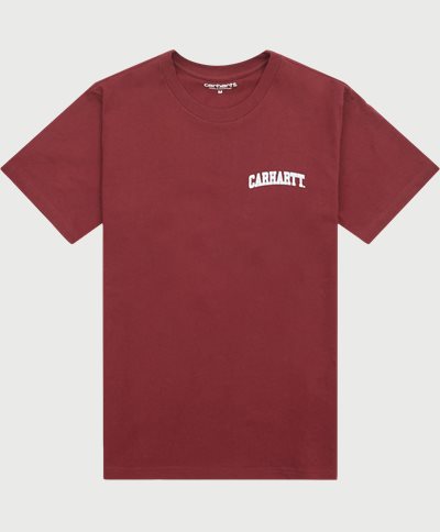 Carhartt WIP T-shirts S/S UNIVERSITY SCRIPT I028991 Rød
