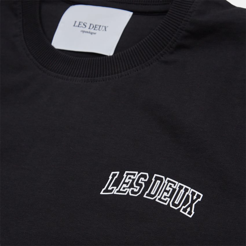 Les Deux T-shirts BLAKE T-SHIRT LDM101113 BLACK/IVORY