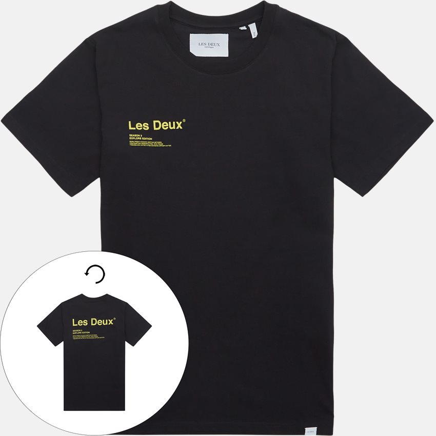 Les Deux T-shirts BRODY T-SHIRT LDM101115 BLACK