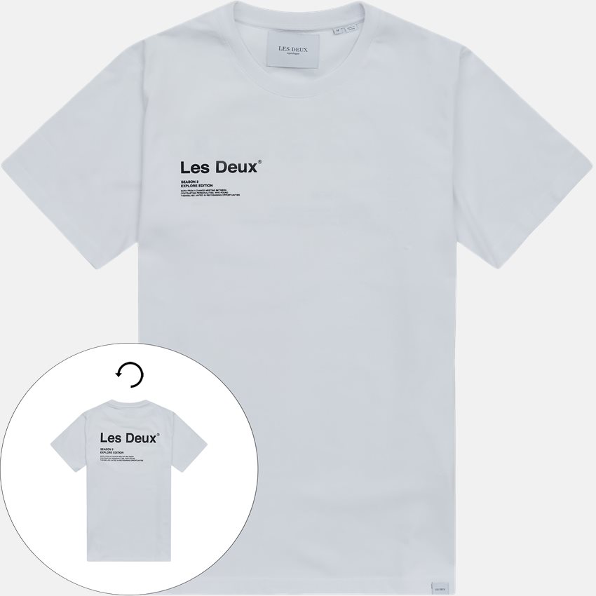 Les Deux T-shirts BRODY T-SHIRT LDM101115 WHITE