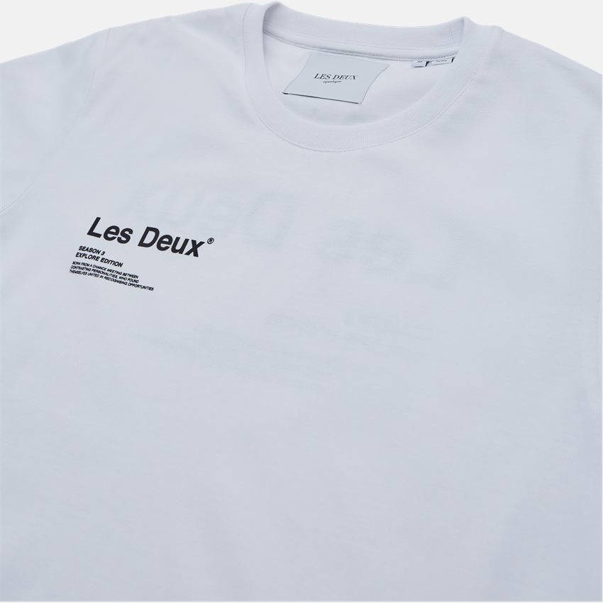 Les Deux T-shirts BRODY T-SHIRT LDM101115 WHITE