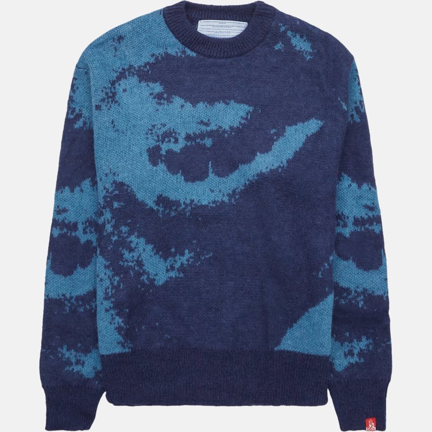 Jungles Jungles Stickat SMILE KNITTED SWEATER BLUE