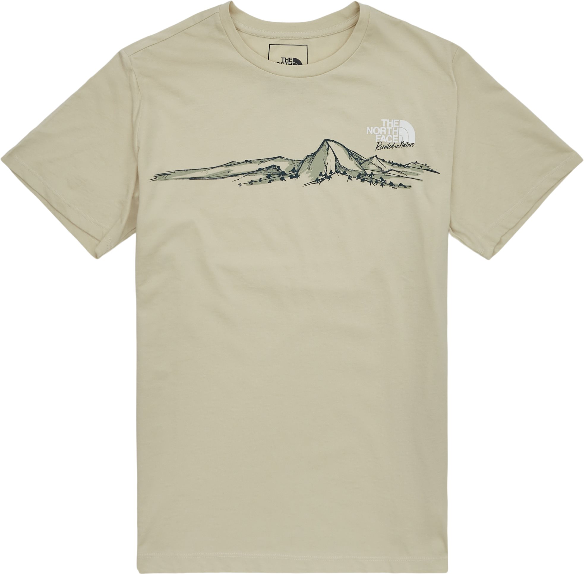 The North Face T-shirts FOUNDATION TEE NF0A55EF3X4 Sand