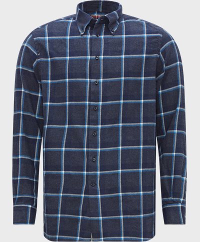 Hansen & Jacob Shirts 11275 MELTON CHECK FLANNEL SHIRT Blue