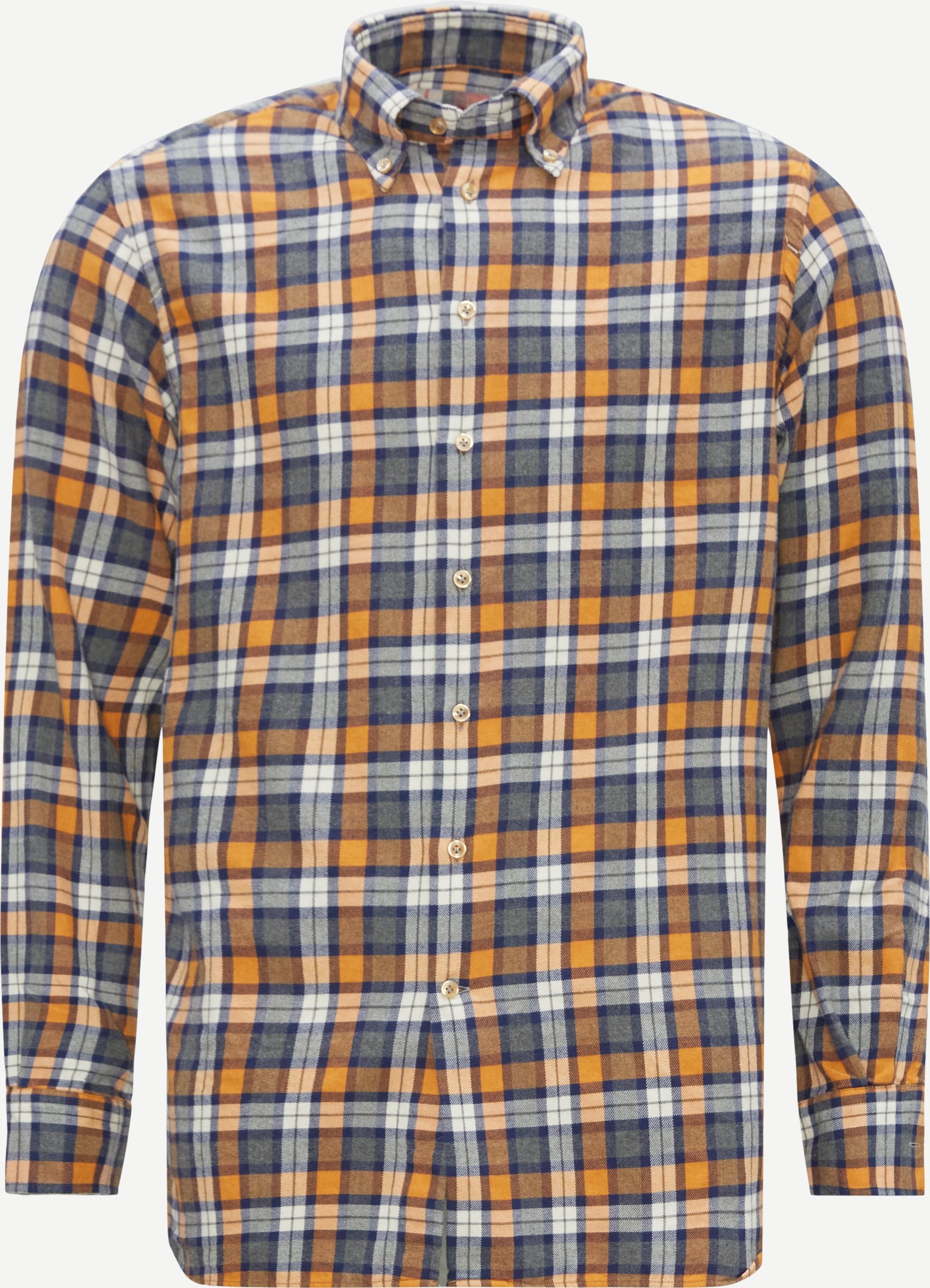 Hansen & Jacob Shirts 11275 MELTON CHECK FLANNEL SHIRT Orange