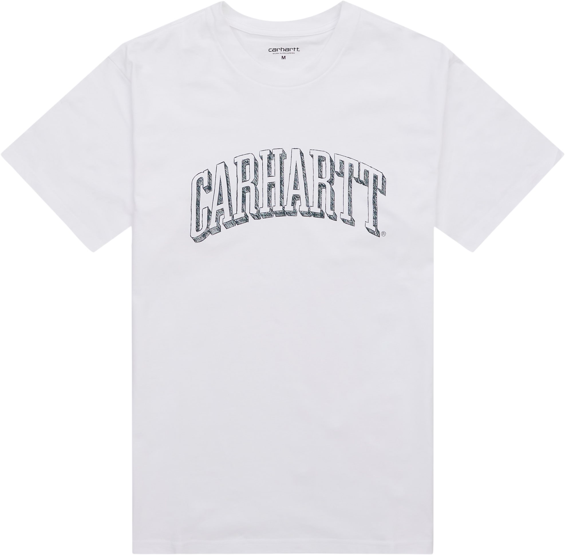 Carhartt WIP T-shirts SCRAWL SCRIPT I031025 Vit