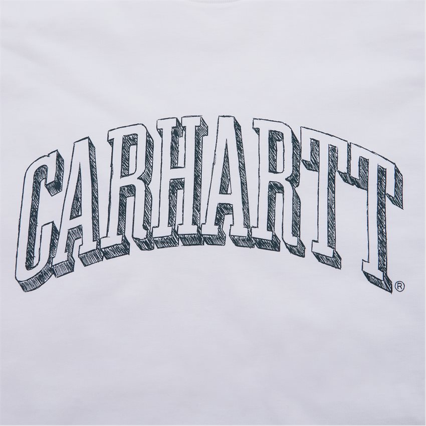 Carhartt WIP T-shirts SCRAWL SCRIPT I031025 WHITE
