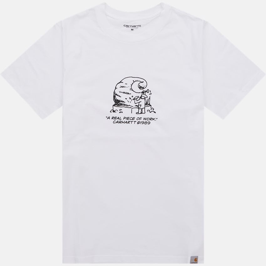 Carhartt WIP T-shirts PIECE OF WORK I031026 WHITE