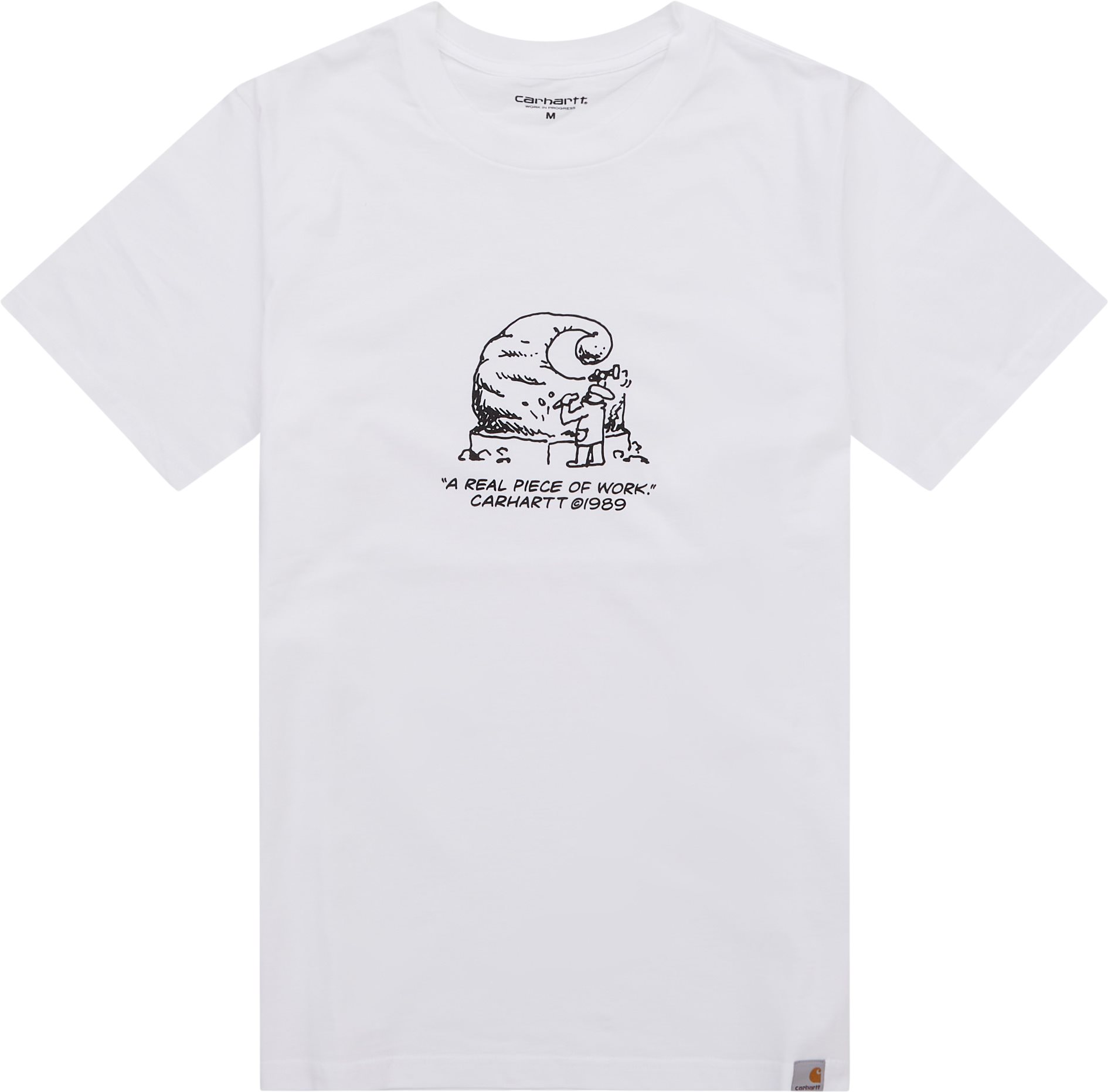 Carhartt WIP T-shirts PIECE OF WORK I031026 Hvid