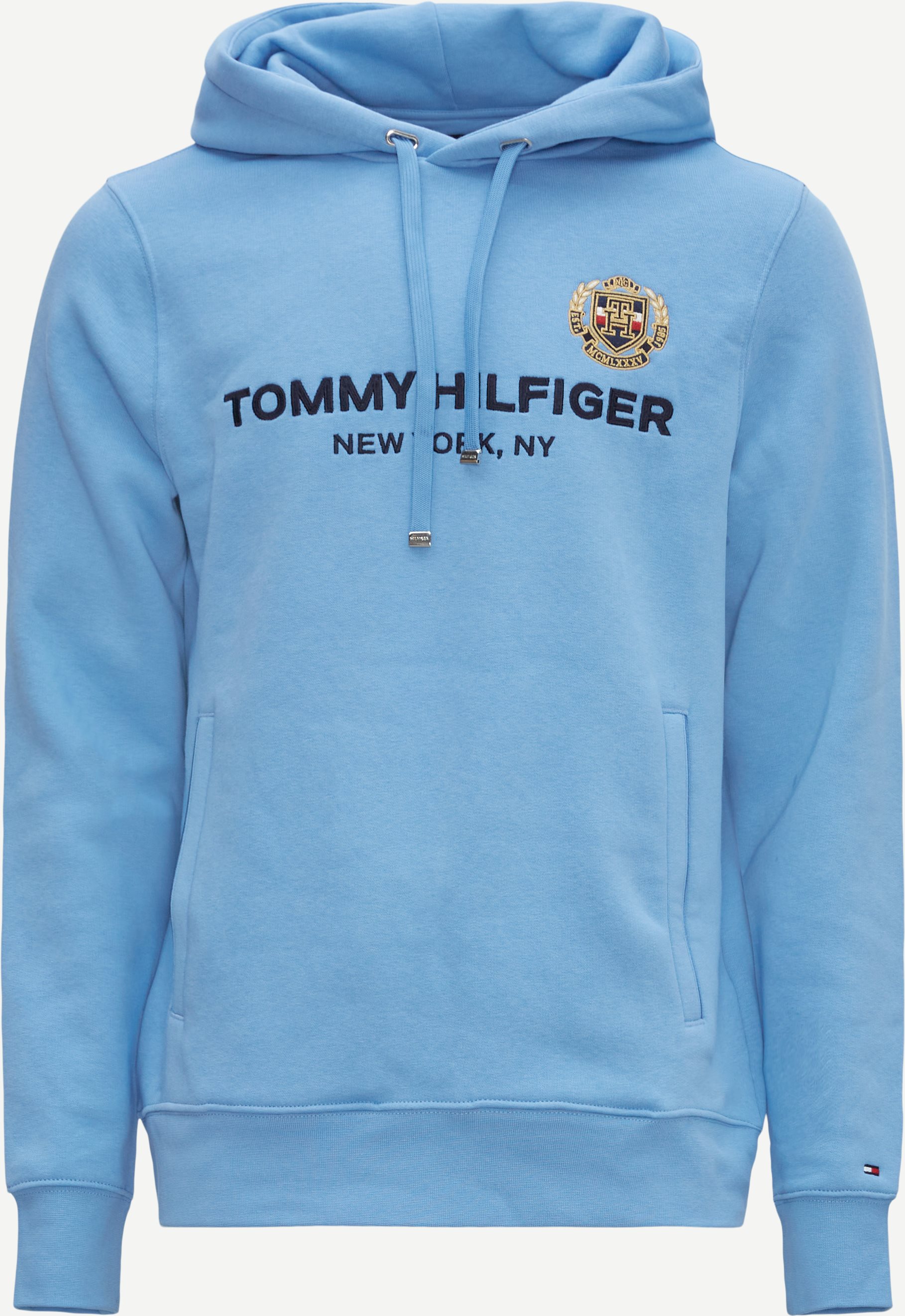 Tommy Hilfiger Sweatshirts 29332 ICON STACK CREST HOODIE Blå