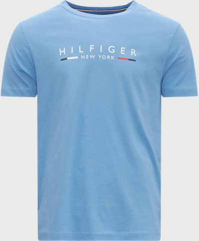 Tommy Hilfiger T-shirts 29372 HILFIGER NEW YORK TEE Blå