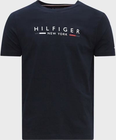 Tommy Hilfiger T-shirts 29372 HILFIGER NEW YORK TEE Blå