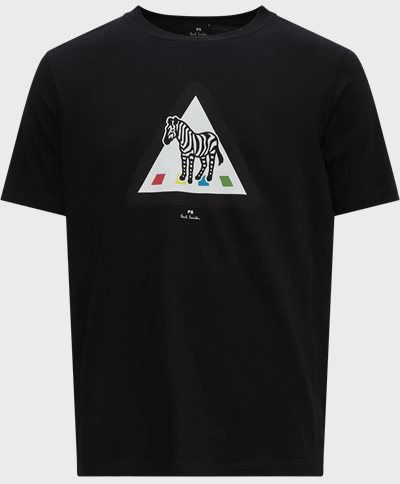 PS Paul Smith T-shirts 011R-KP3724 ZEBRA CROSSING Svart