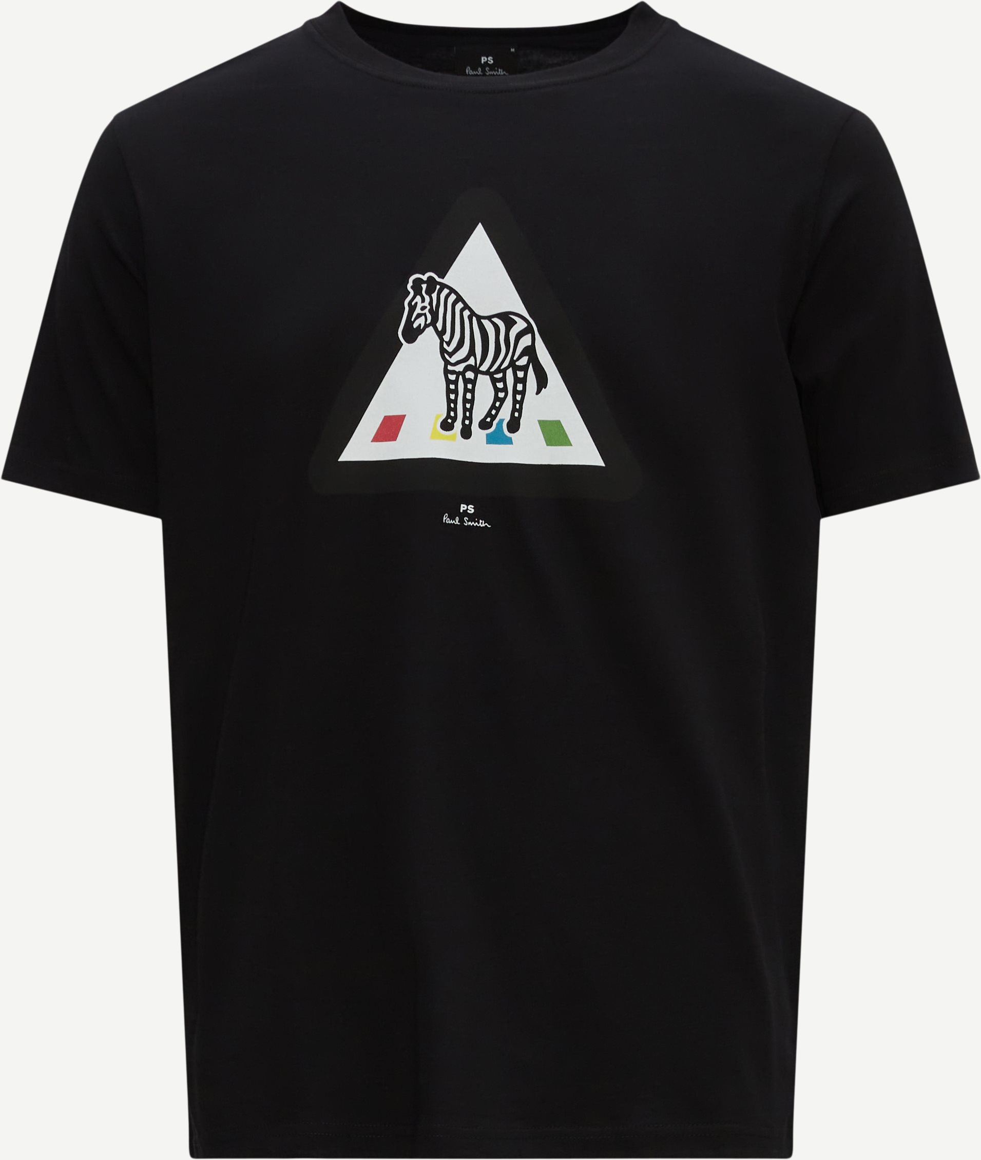 PS Paul Smith T-shirts 011R-KP3724 ZEBRA CROSSING Black