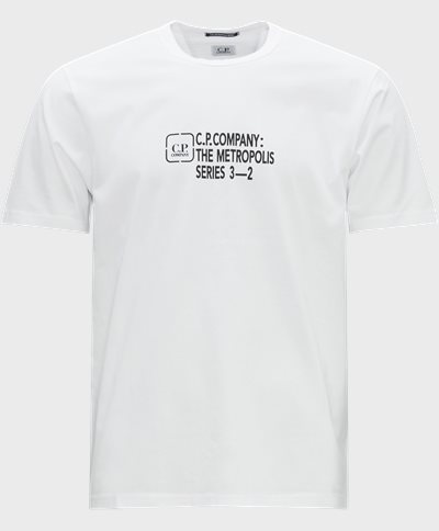 C.P. Company T-shirts TS205A 6370W Vit