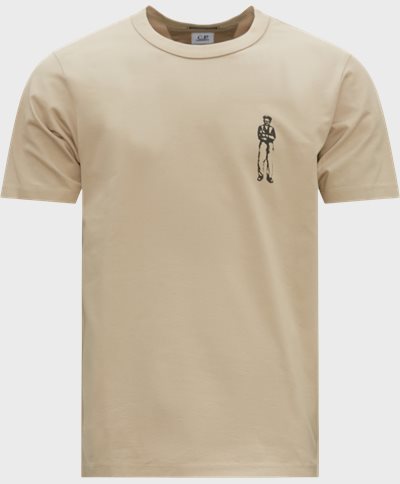 C.P. Company T-shirts TS155A 6499W Sand