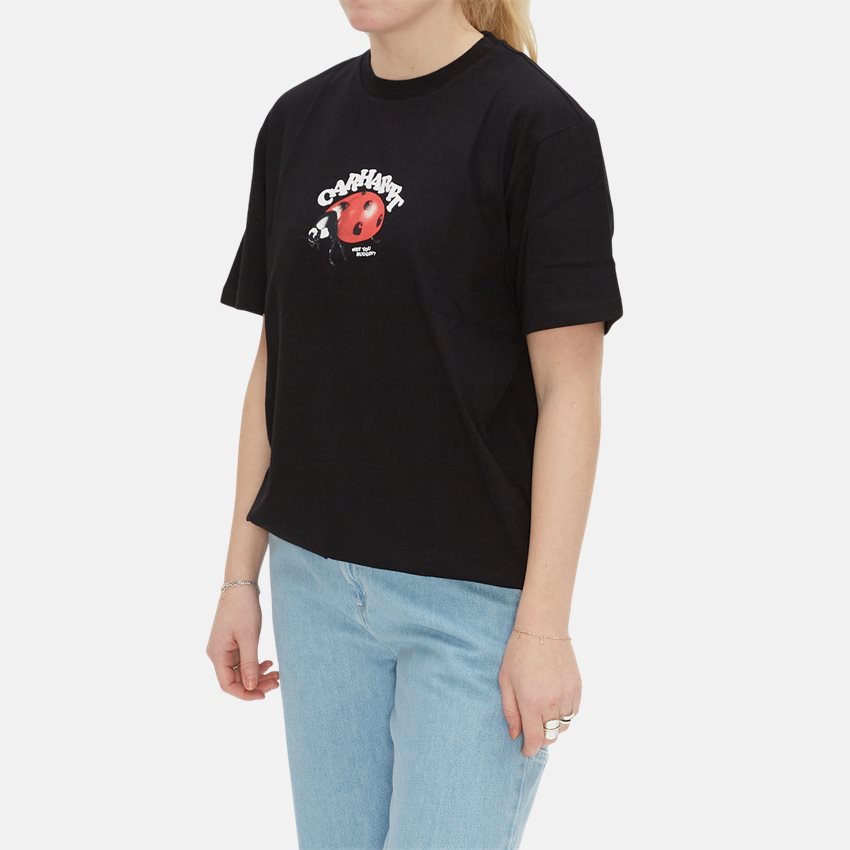 Carhartt WIP Women T-shirts W S/S LADY BUG T-SHIRT I031429 BLACK