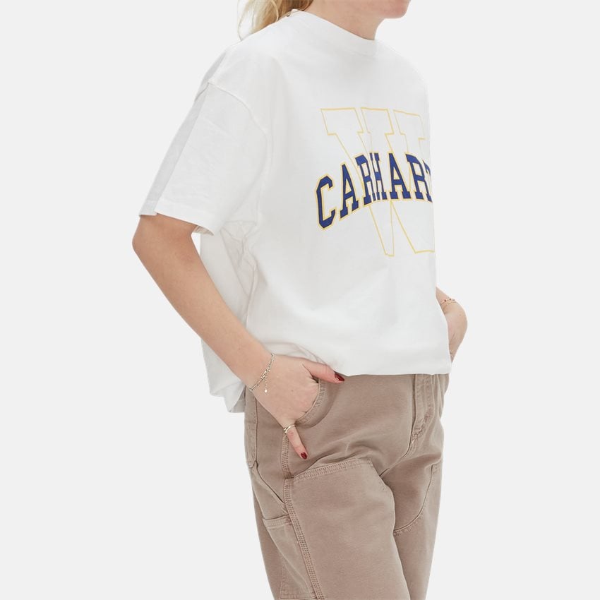 Carhartt WIP Women T-shirts W S/S GRAND LOCKER T-SHIRT I031433 WHITE