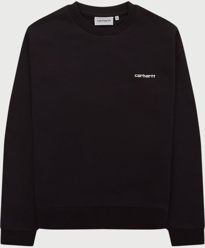 Carhartt WIP Sweatshirts SCRIPT EMBROIDERY SWEATSHIRT I031242 Black