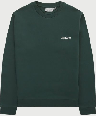 Carhartt WIP Sweatshirts SCRIPT EMBROIDERY SWEATSHIRT I031242 Grön