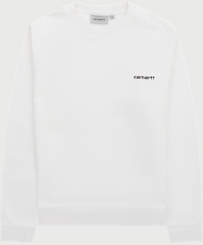 Carhartt WIP Sweatshirts SCRIPT EMBROIDERY SWEATSHIRT I031242 Vit