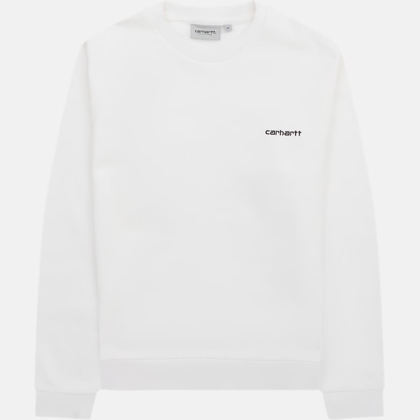 Carhartt WIP Sweatshirts SCRIPT EMBROIDERY SWEATSHIRT I031242 WHITE