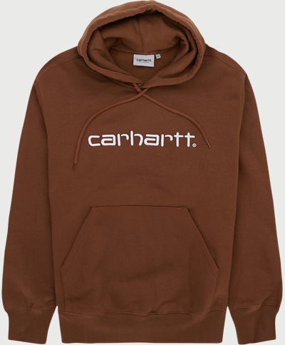 Carhartt WIP Sweatshirts HOODED CARHARTT SWEATSHIRT I030230 Brun