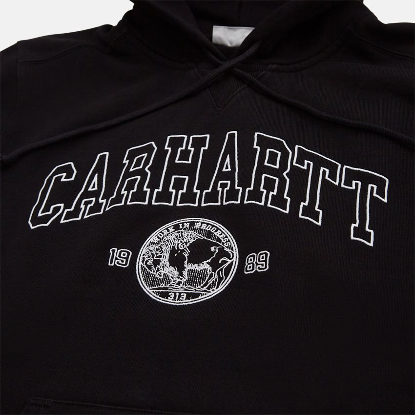 Carhartt WIP Sweatshirts HOODED COIN SWEATSHIRT I031798 BLACK