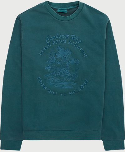 Carhartt WIP Sweatshirts BAYOU SWAETSHIRT I031818 Green