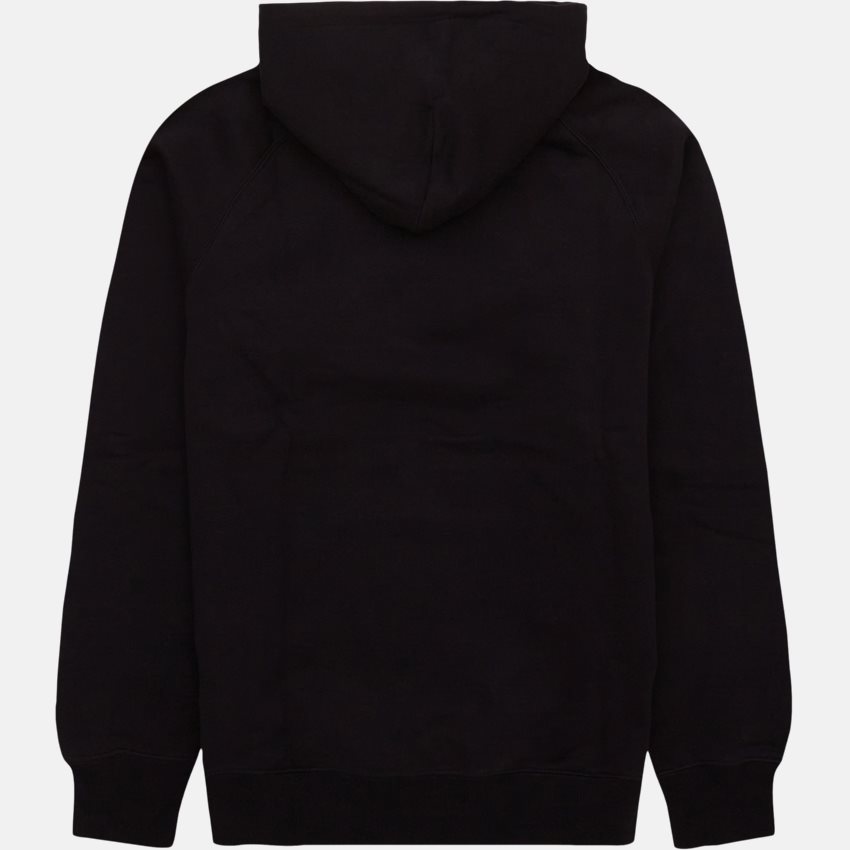 Carhartt WIP Sweatshirts HOODED ANTLEAF SWEATSHIRT I031786 BLACK