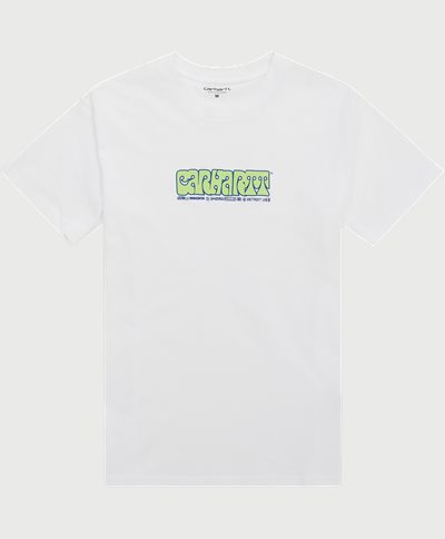 Carhartt WIP T-shirts S/S HEAT SCRIPT T-SHIRT I032076 Hvid