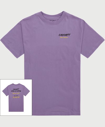 Carhartt WIP T-shirts S/S BUILT FROM SCRATCH T-SHIRT I031725 Lila