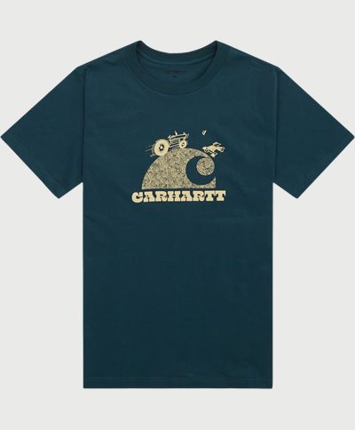 Carhartt WIP T-shirts S/S HARVESTER T-SHIRT I032078 Green