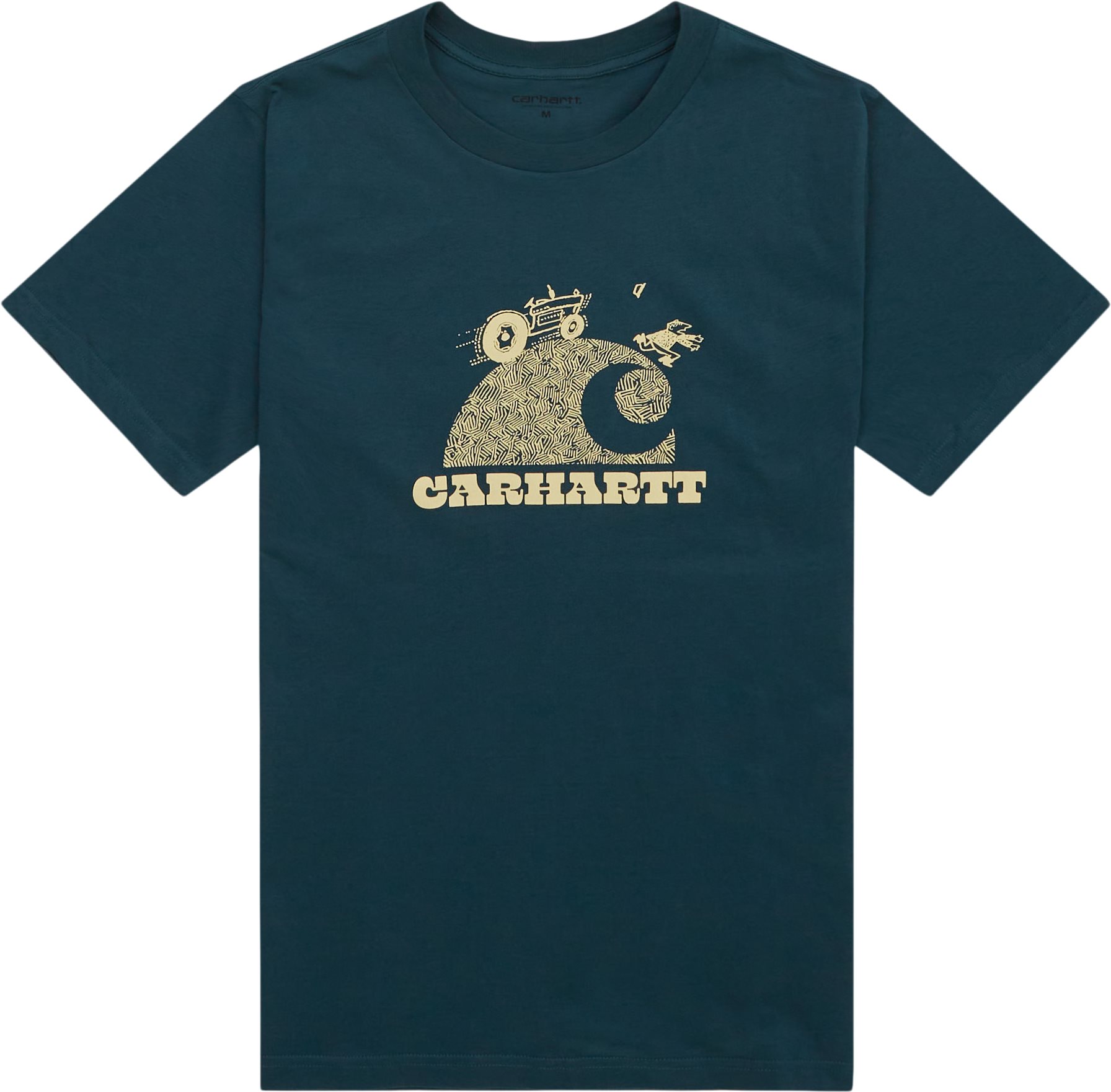 Carhartt WIP T-shirts S/S HARVESTER T-SHIRT I032078 Blå