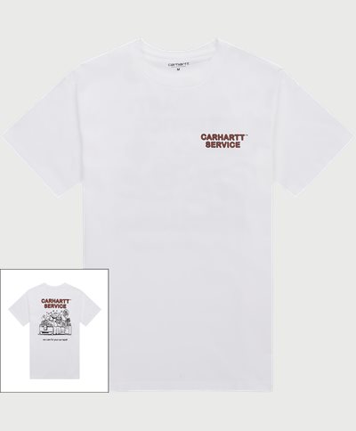 Carhartt WIP T-shirts S/S CAR REPAIR T-SHIRT I031756 Vit