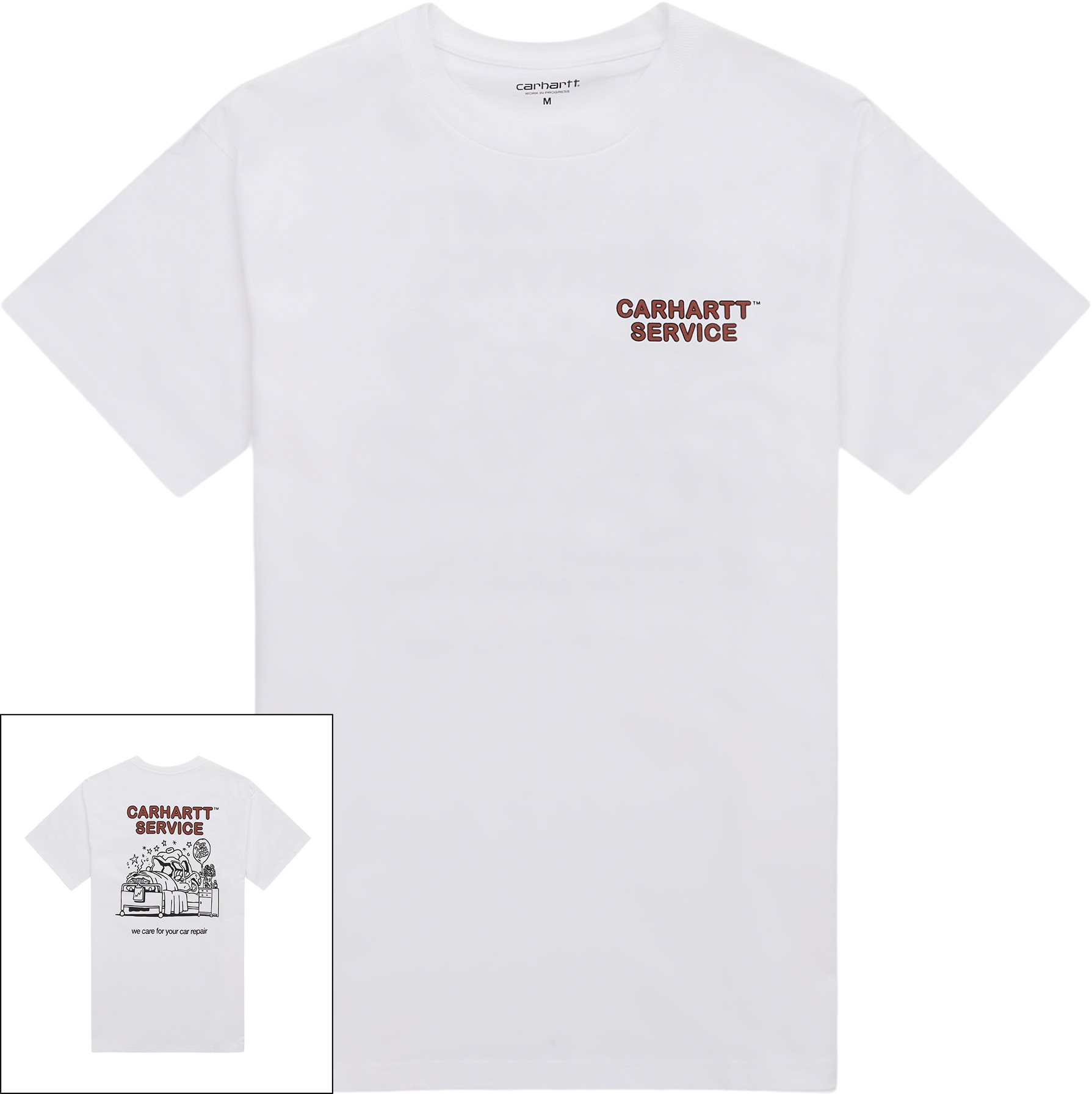 Carhartt WIP T-shirts S/S CAR REPAIR T-SHIRT I031756 Hvid