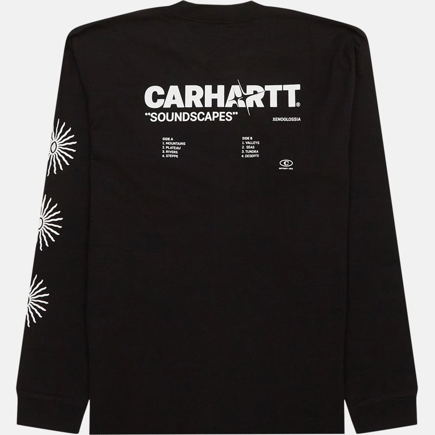 Carhartt WIP T-shirts L/S SOUNDSCAPES T-SHIRT I032040 BLACK