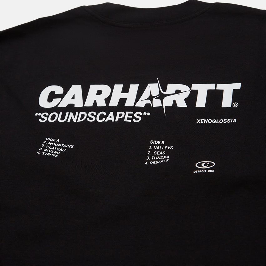 Carhartt WIP T-shirts L/S SOUNDSCAPES T-SHIRT I032040 BLACK