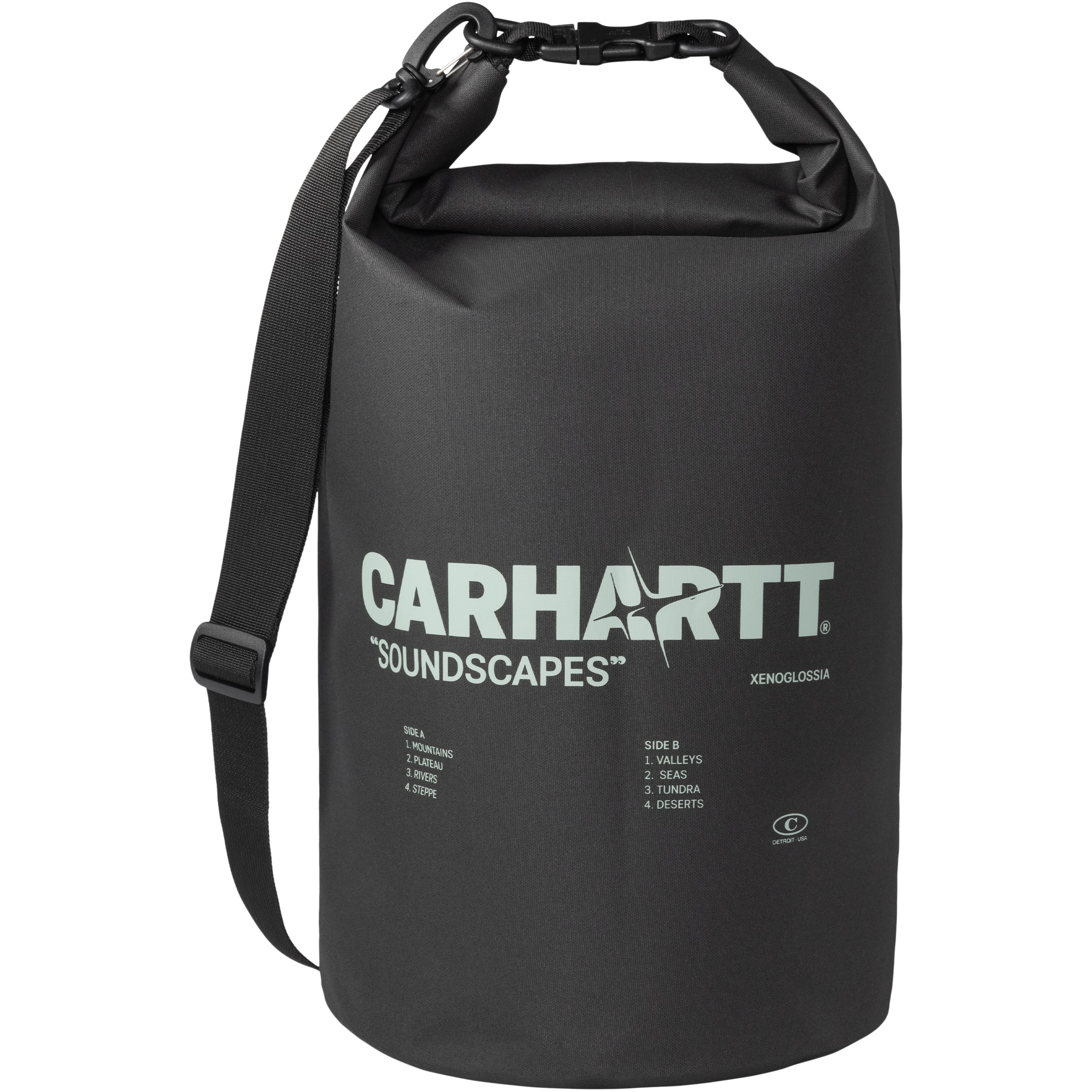 Carhartt WIP Tasker SOUNDSCAPES DRY BAG I031822 Sort