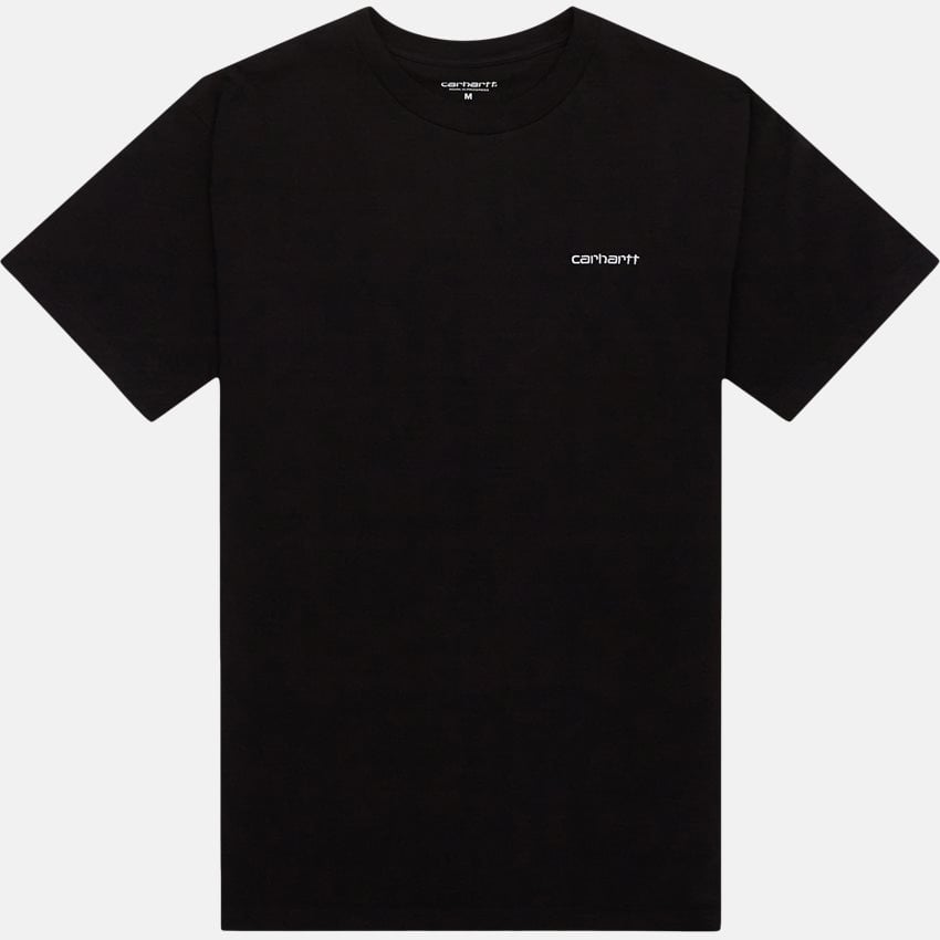Carhartt WIP T-shirts S/S SCRIPT EMBROIDERY. T-SHIRT I030435 BLACK