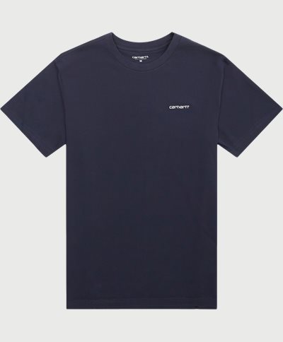 Carhartt WIP T-shirts S/S SCRIPT EMBROIDERY. T-SHIRT I030435 Blue