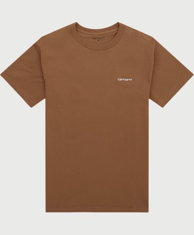 Carhartt WIP T-shirts S/S SCRIPT EMBROIDERY T-SHIRT I030435 Brun