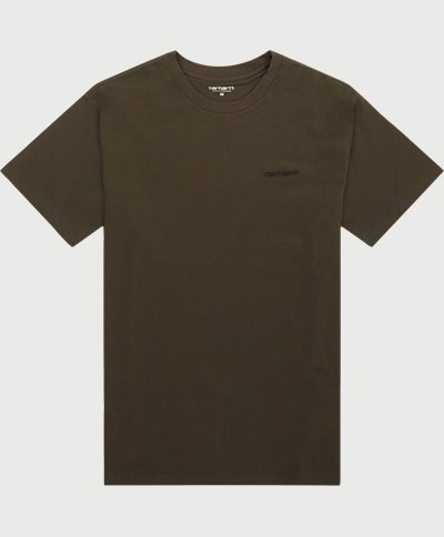 Carhartt WIP T-shirts S/S SCRIPT EMBROIDERY T-SHIRT I030435 Grön