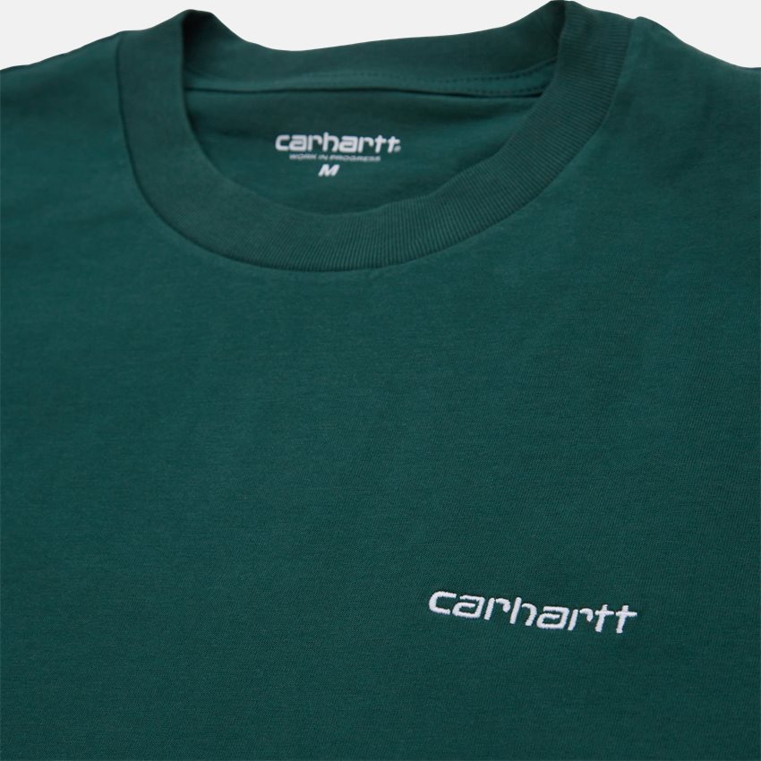 Carhartt WIP T-shirts S/S SCRIPT EMBROIDERY T-SHIRT I030435 TREEHOUSE/WHITE