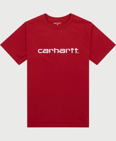 Carhartt WIP T-shirts S/S SCRIPT T-SHIRT I031047. Red